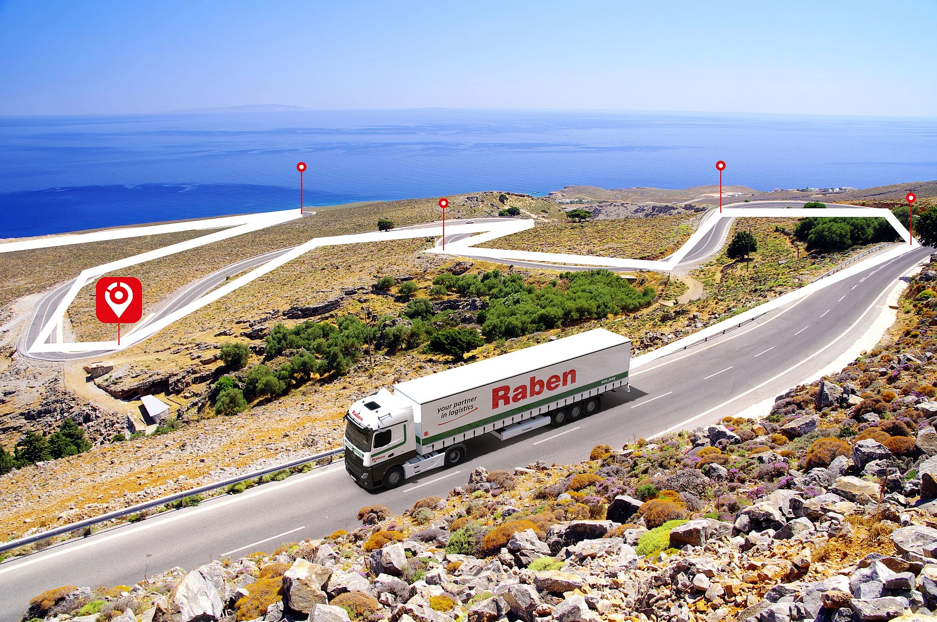 Camion Raben Grecia